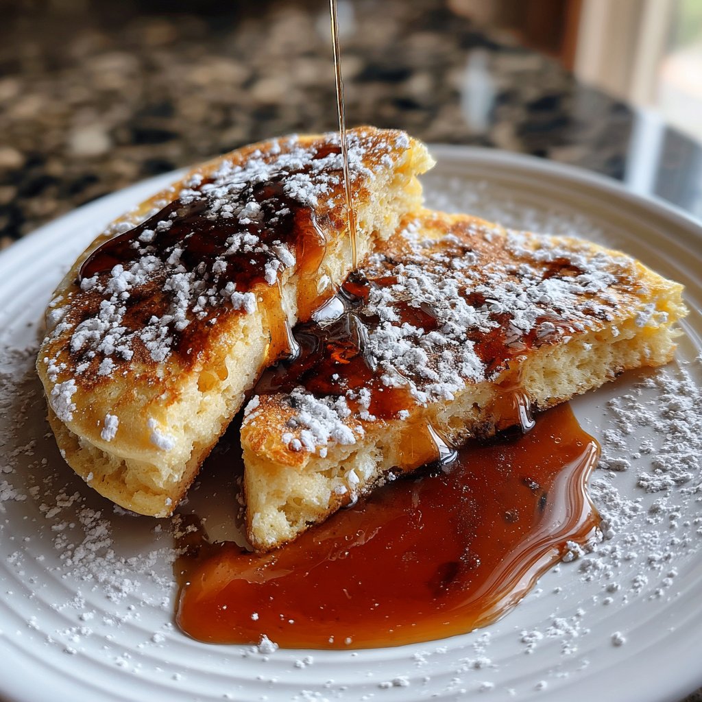 Pfannkuchen mit Ahornsirup