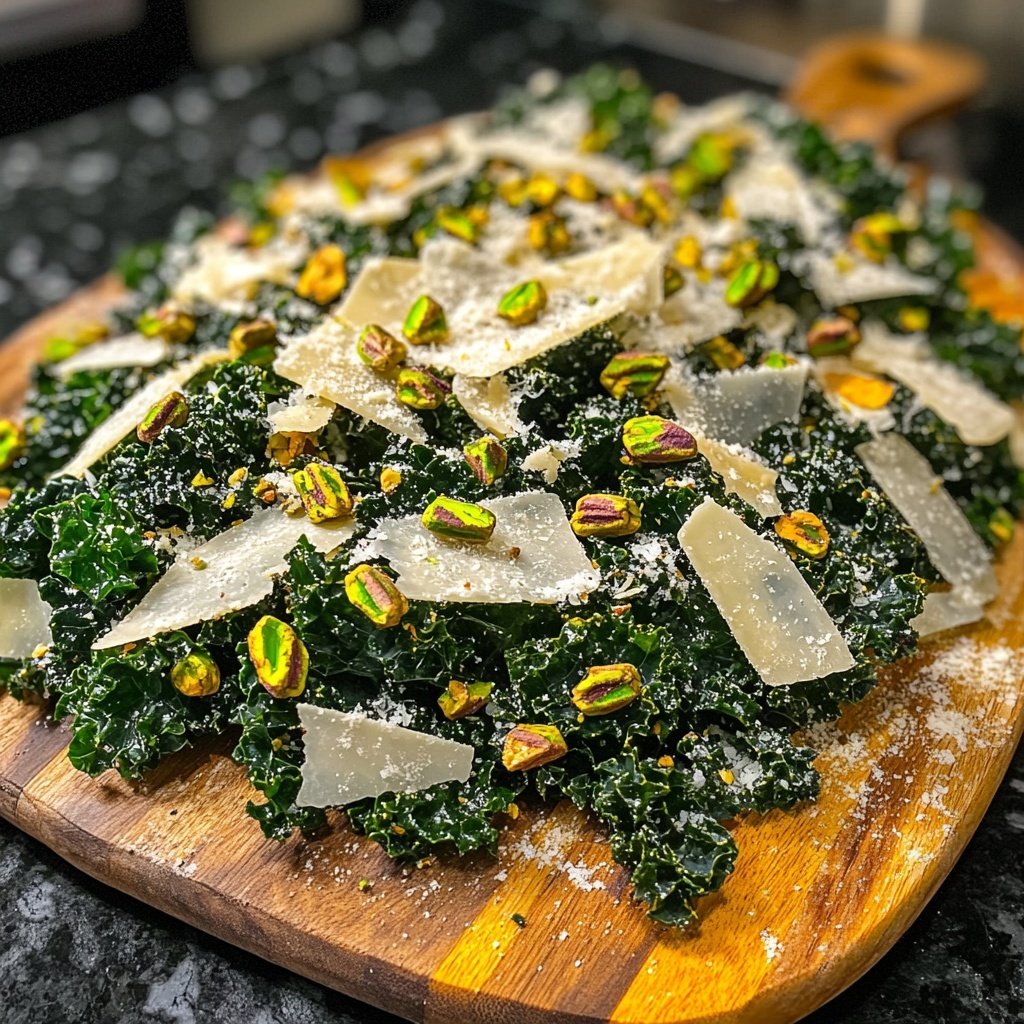 Parmesan-Pistazien-Kale-Salat