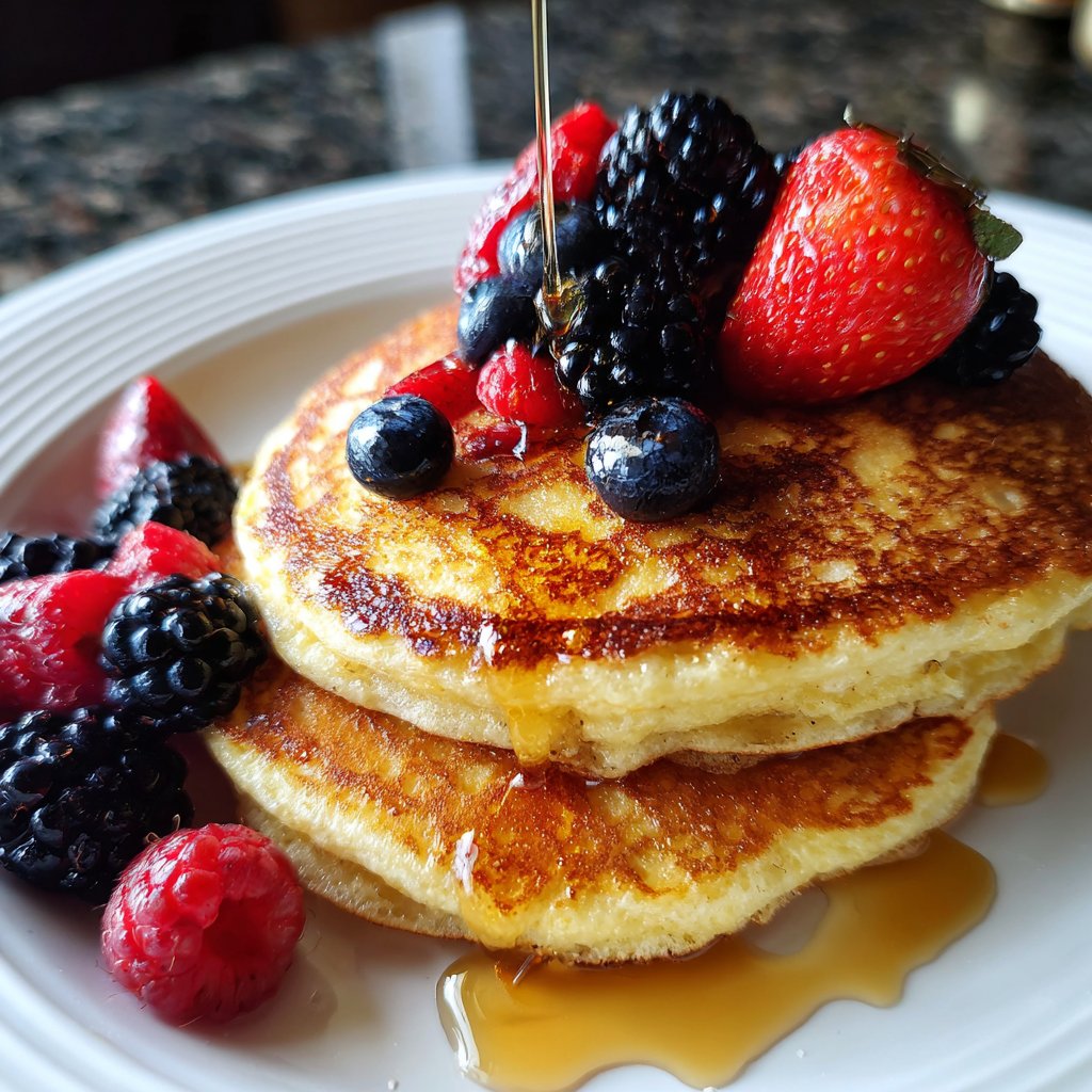 Pfannkuchen mit Proteinmehl