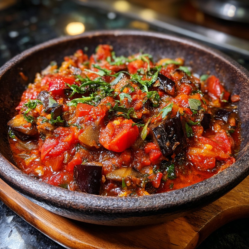 Auberginenragout vegetarisch