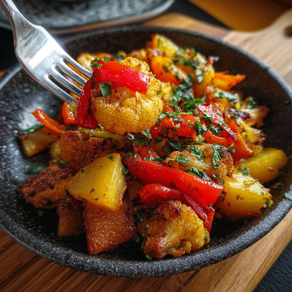 Blumenkohl mit Paprika