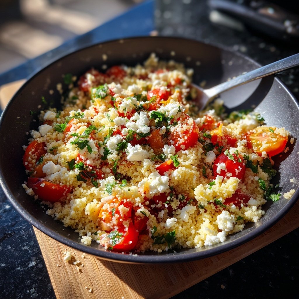 Couscous Salat Mit Tomaten Zum Grillen