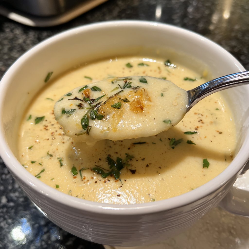 Blumenkohlsuppe fein püriert