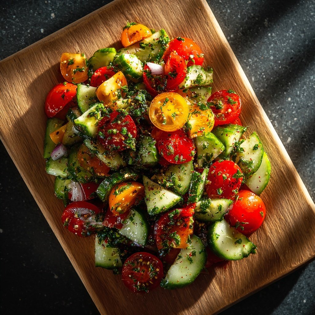 Salat Zum Grillen Mit Gurke