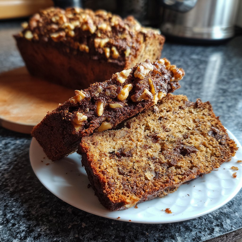 Bananenbrot mit Walnüssen und Kakao