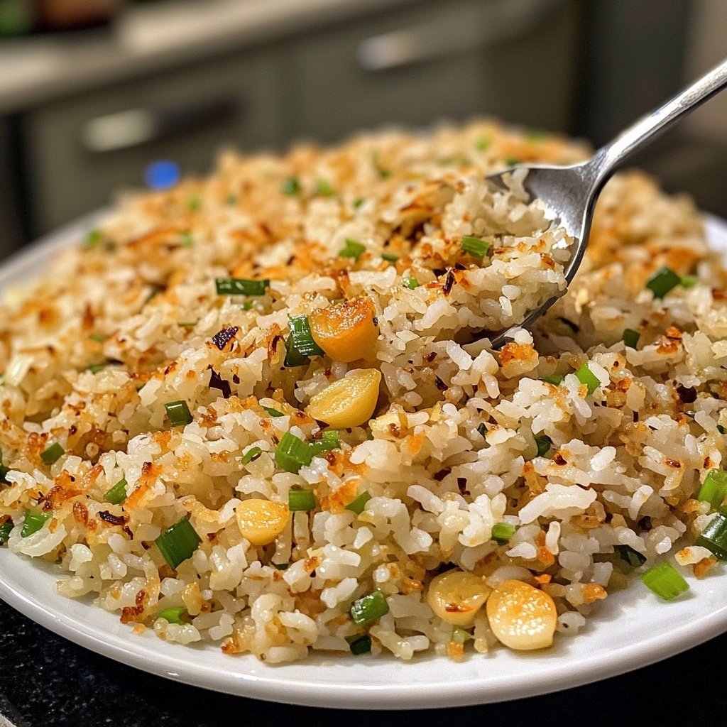 Gebratener Reis mit Knoblauch