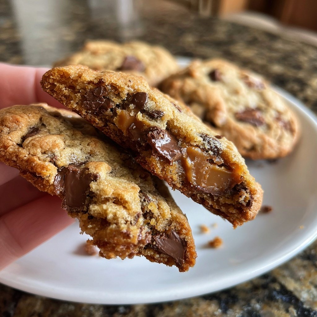 Cookies mit Karamellstückchen