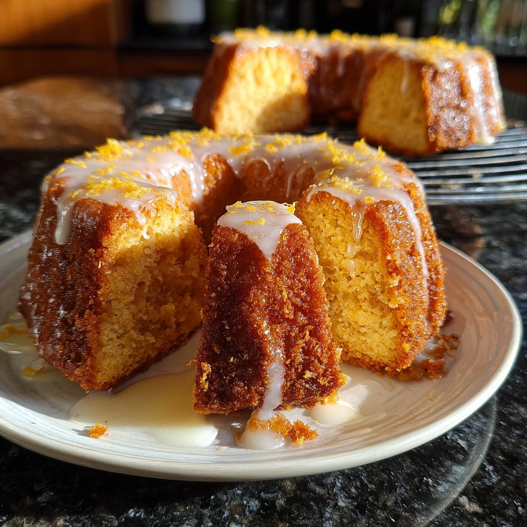 Zitronenkuchen aus wenigen Zutaten